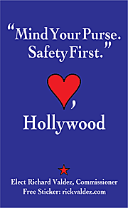 Love, Hollywood Sticker BLUe