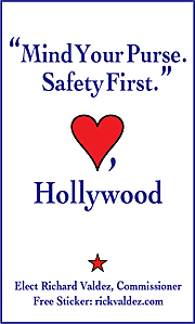 Love, Hollywood Sticker WHITE